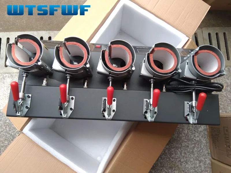 Wtsfwf Портативный цифровой 5in1 термокомпрессор для печатания на чашке Пресс