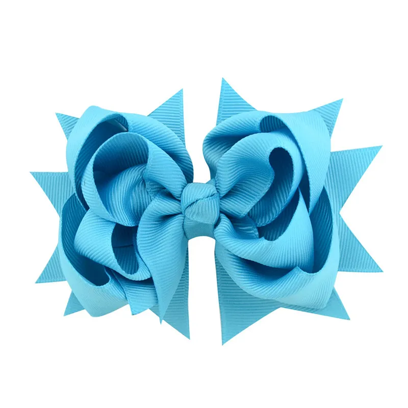 Kids Cute Flower Headwear Grosgrain Ribbon Hairbow Children Girls HairBow Clips Hair Baby Girl Head Accessories Dancing Hairpins | Детская