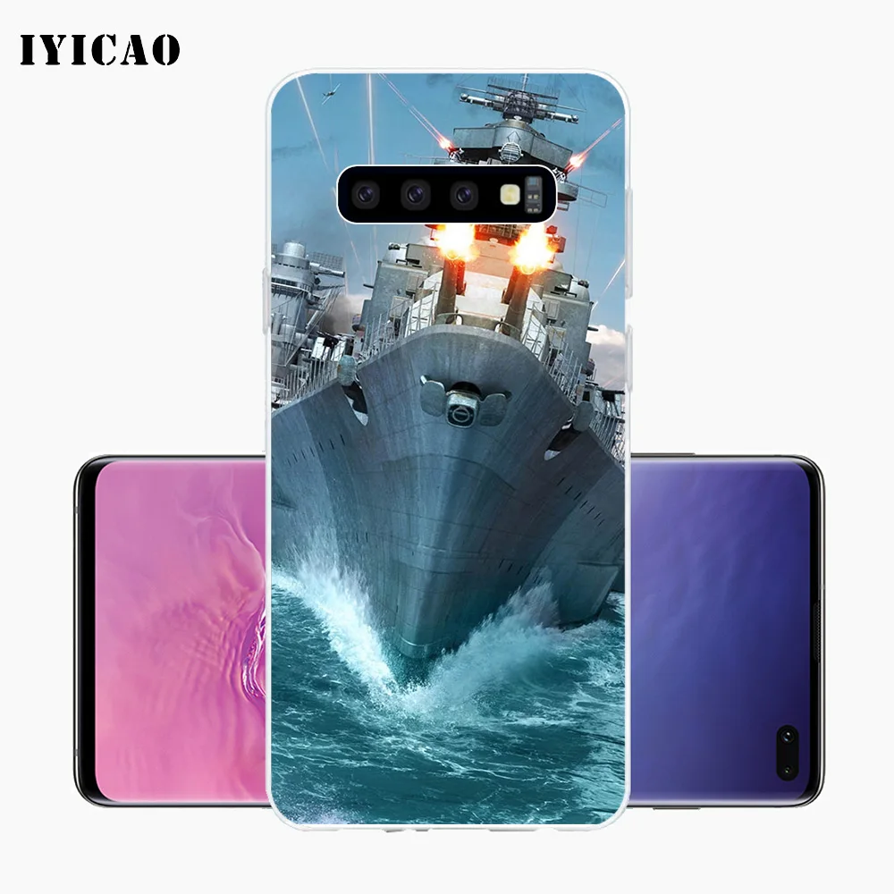 IYICAO World Of Warships Мягкий силиконовый чехол для телефона Samsung Galaxy S10e S10 S9 S8 Plus S7 Edge из