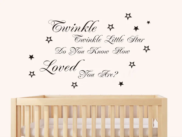 Популярная песня twinkle маленькая звезда лирическая Цитата наклейки на стену
