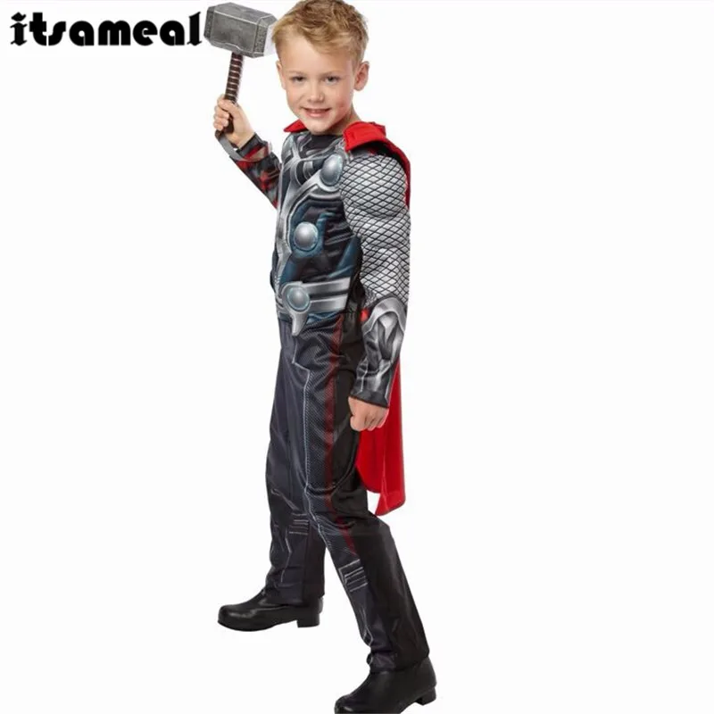 1 х классические костюмы Мстителей Тора для мальчиков на Хэллоуин карнавал кино
