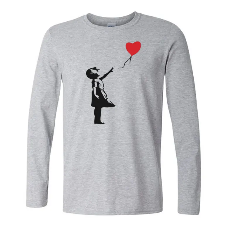 Новая модная мужская футболка с длинными рукавами и круглым вырезом Banksy Theres Always
