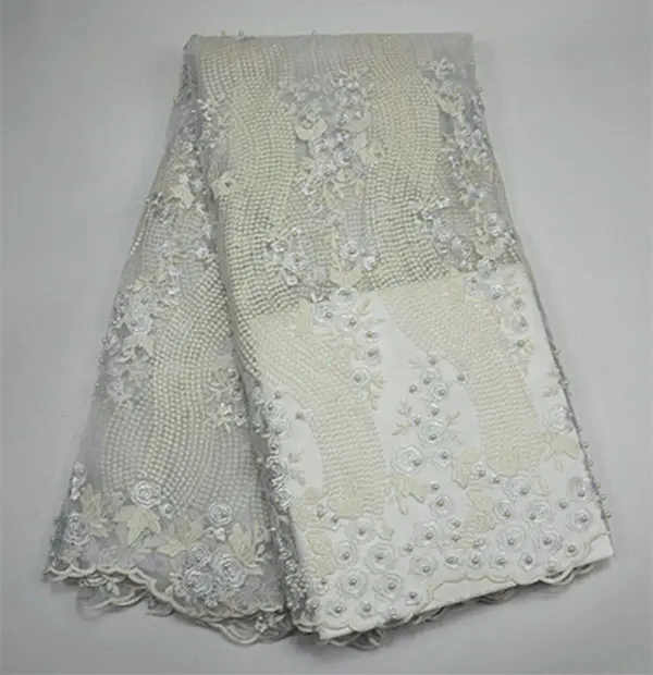 Pr261-7! Новые красивые белые французский чистая кружевной ткани модные африканские