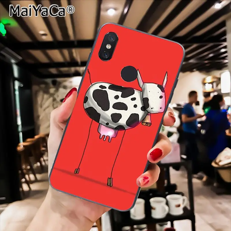 MaiYaCa милый мультяшный чехол для телефона с животными коровами Xiaomi Redmi8 4X 6A S2 7A 5A Redmi