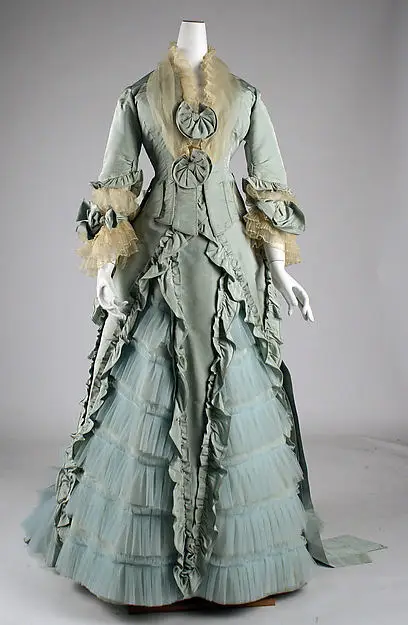 

1873 French Dinner Dress American Dressing Gown