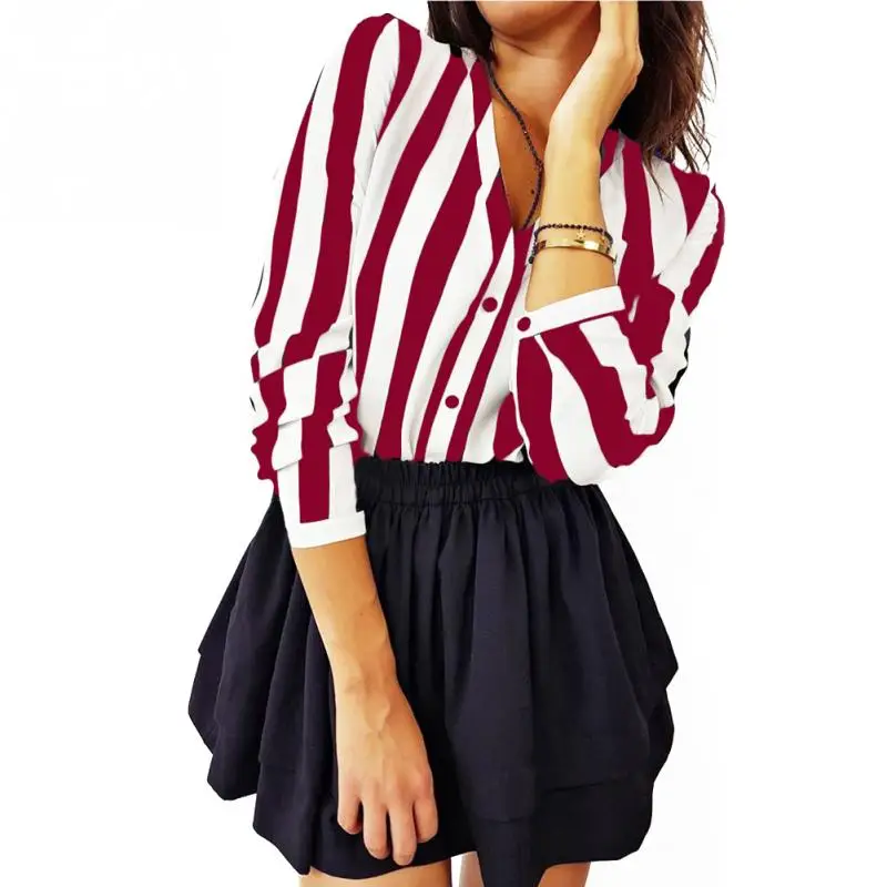 Модные женские туфли v-образным вырезом на пуговицах с длинным рукавом