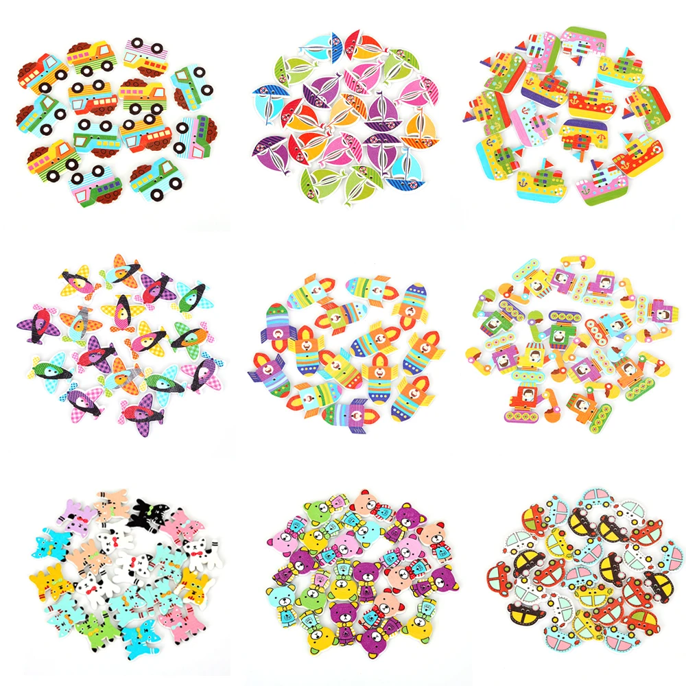 Деревянные пуговицы для скрапбукинга 50 шт./лот|wooden buttons|sewing buttonsbuttons sewing |