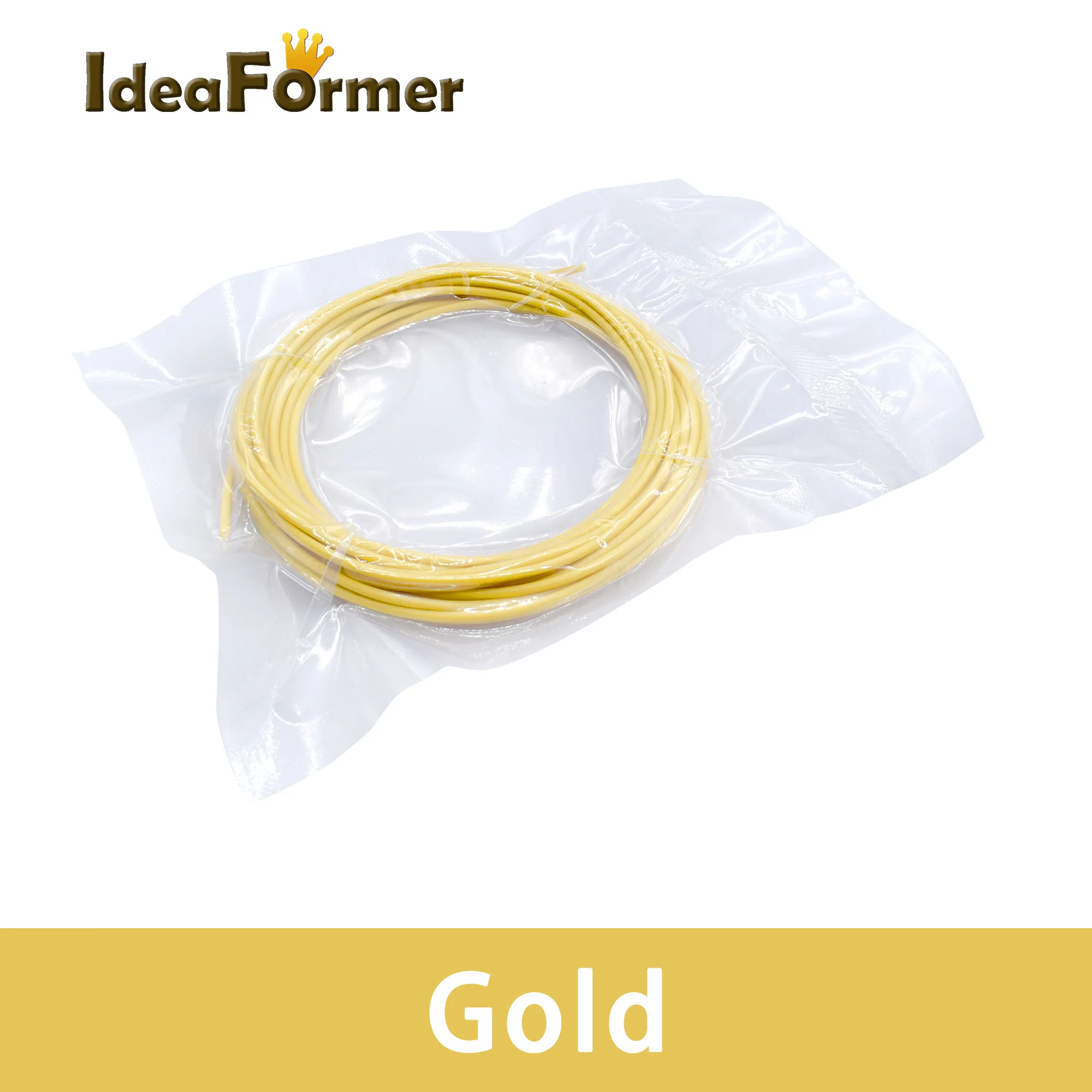 Gold 3D печать Ручка низкотемпературная нить PCL пластик 1,75 мм 3d принтер нить материал s(5 м/цвет) криогенный материал - Цвет: Gold