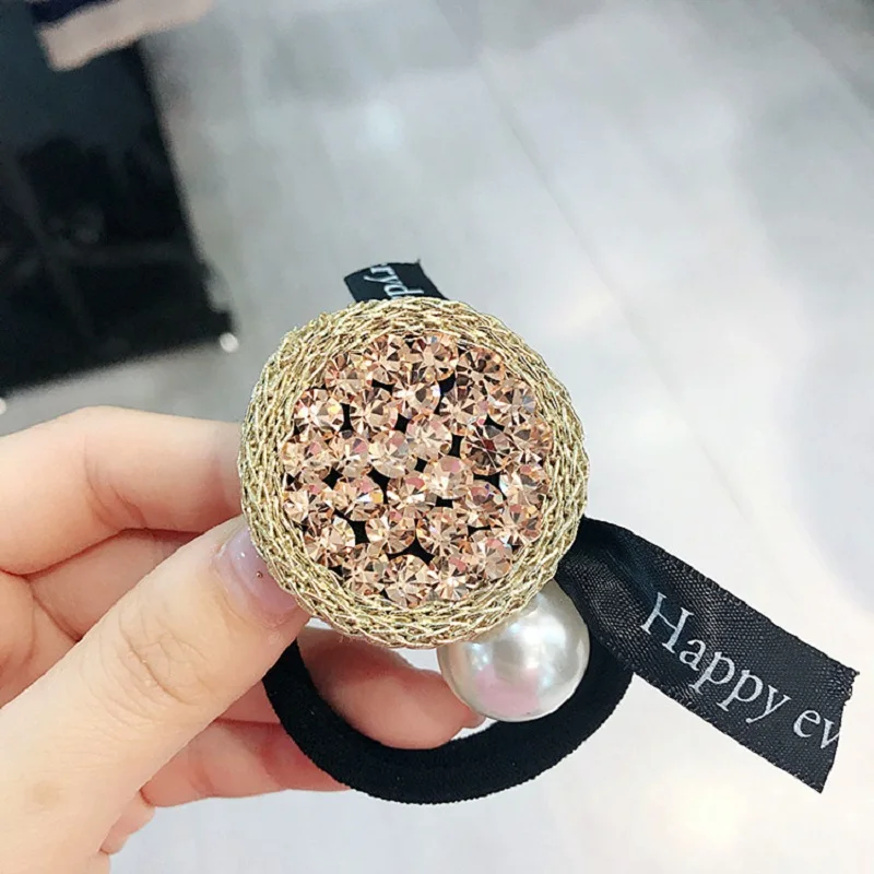 2018 New Arrival Korea Cute 100% Excellent Crystal Full Rhinestones Headband Ponytail Women Hairwear Hair Jewelry For p180 | Украшения и