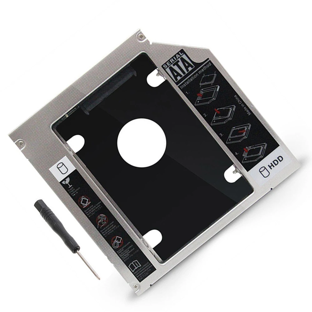 Универсальный SATA 2-й жесткий диск SSD HDD Caddy bay адаптер для HP DELL ASUS ACER TOSHIBA SAMSUNG LENOVO SONY