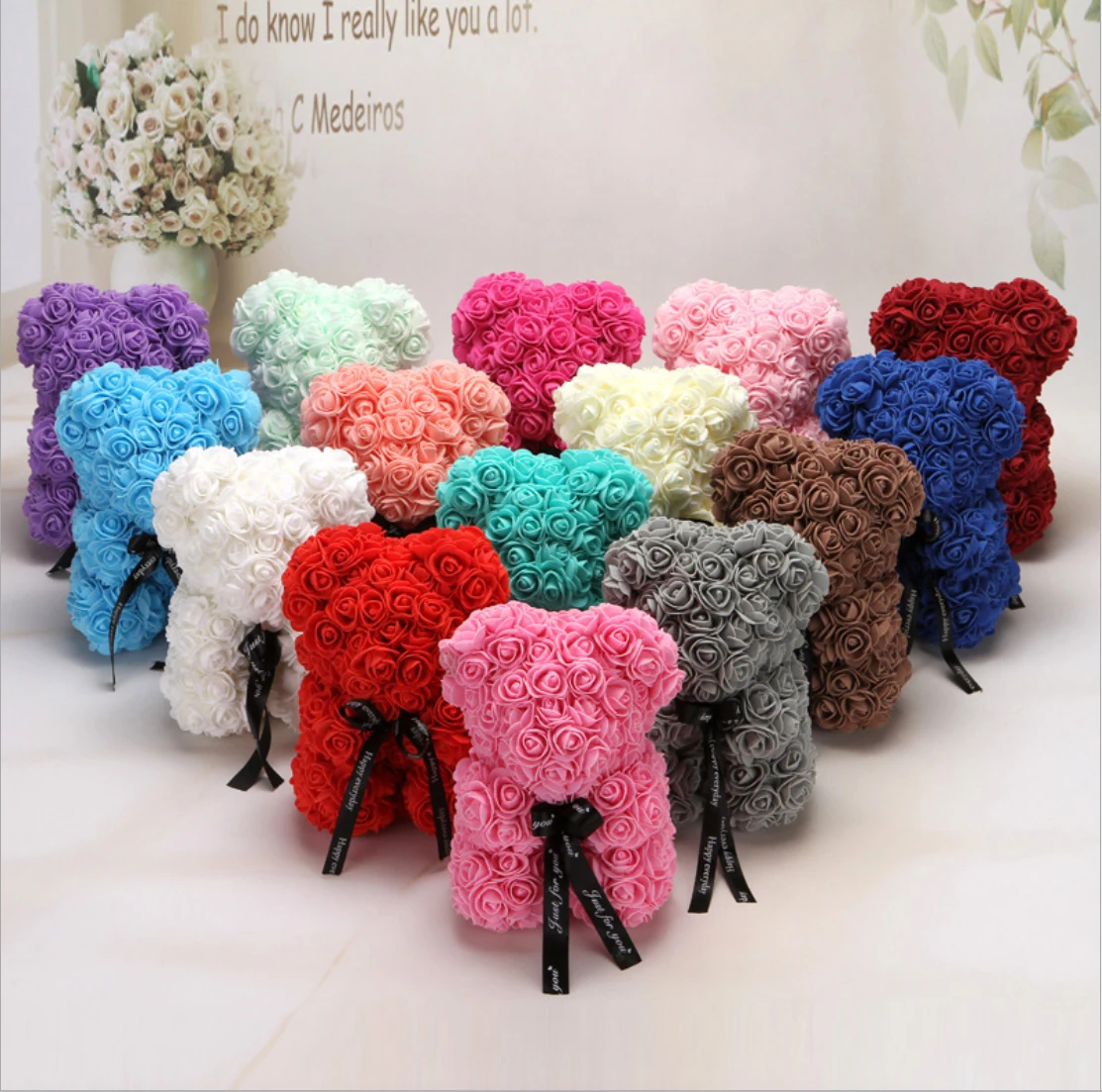 25 см подарок на день Святого Валентина искусственные цветы домашний свадебный