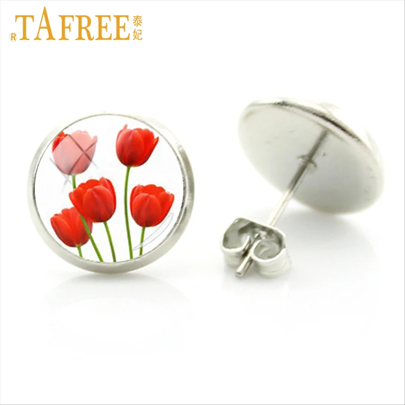 Модные женские подвески TAFREE в виде цветов тюльпана для свадебвечерние украшения