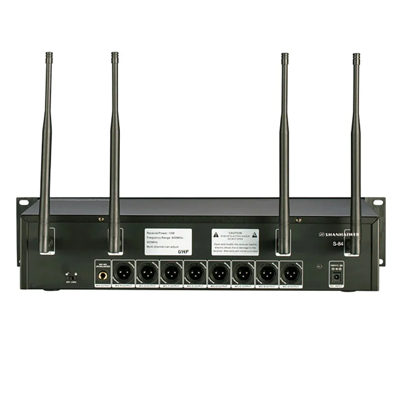 UHF 8 каналов аудио беспроводной микрофон с ручной и зажим для галстука mic