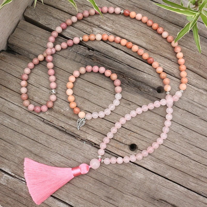 8 мм бусина из камня родрохосит авентурин окрашенный розовый кварц наборы