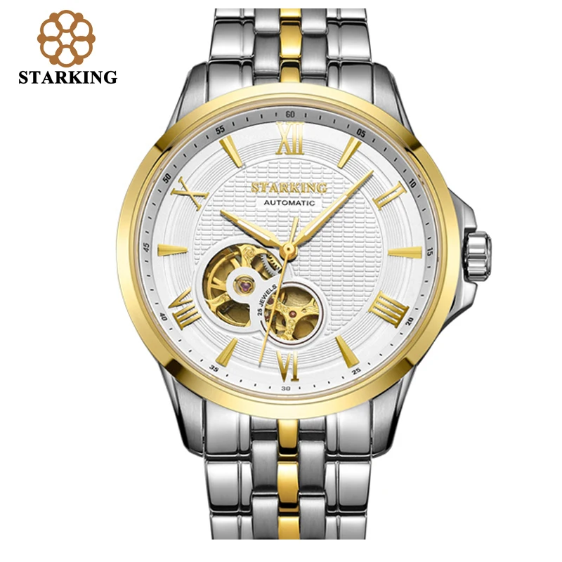 STARKING мужские часы с вырезами механические светящиеся деловые повседневные