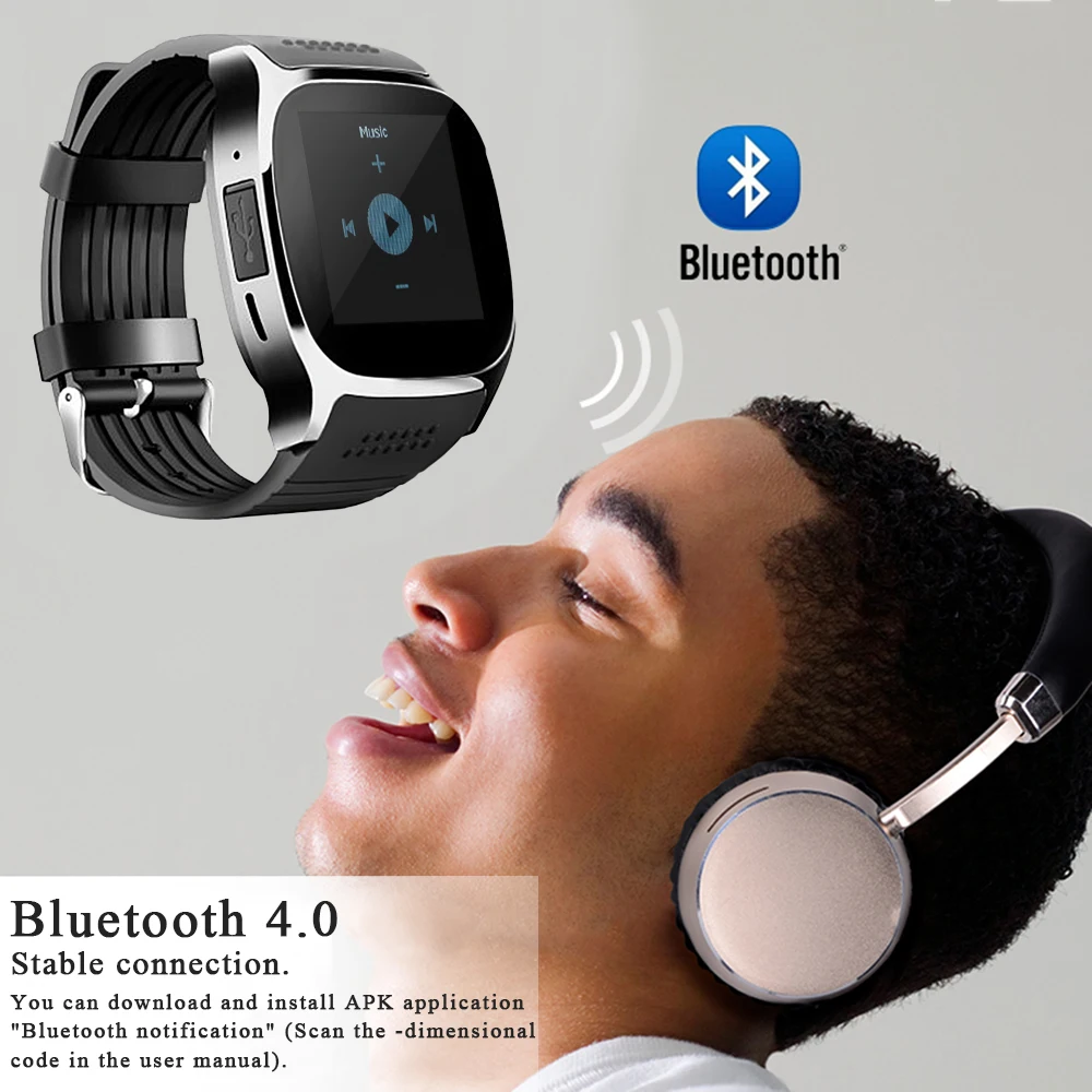 Спортивные Смарт-часы для мужчин Bluetooth Поддержка SIM TFcard 2 Мп переносные устройства