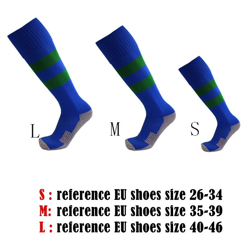 3 пара/лот детские футбольные носки выше колена для мальчиков новые мужские и