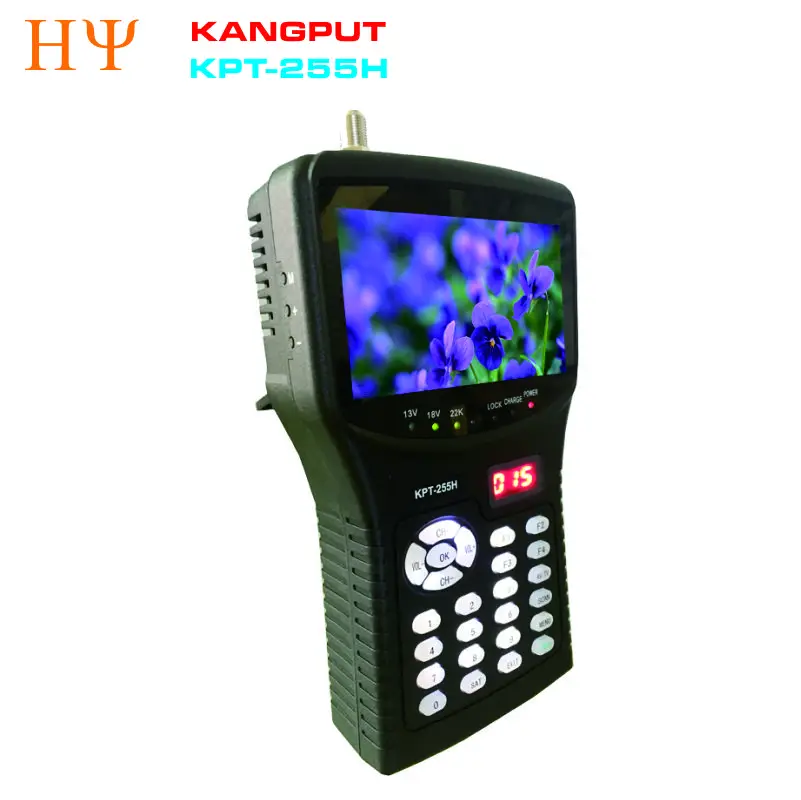 

KPT-255H sat finder hd replace satellite finder KPT-055H monitor 4.3 inch DVB-S/S2 signal test with av usb hd output