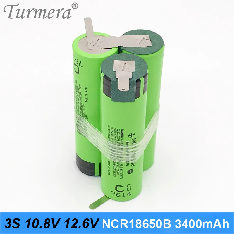 3s аккумулятор 18650 шт ncr18650b 3400 мАч 10 8 В 12 6 в сварочный припой батарея для отвертки
