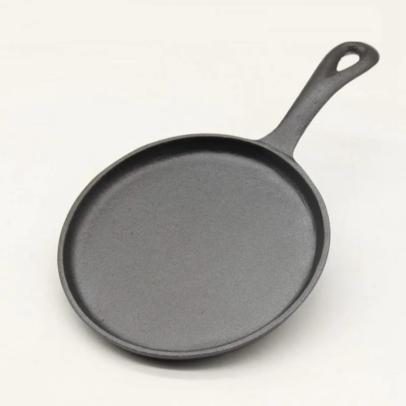 

High quality 16CM Flat bottom real cast iron fried eggs new fashioned manual no coating pan frying eggs