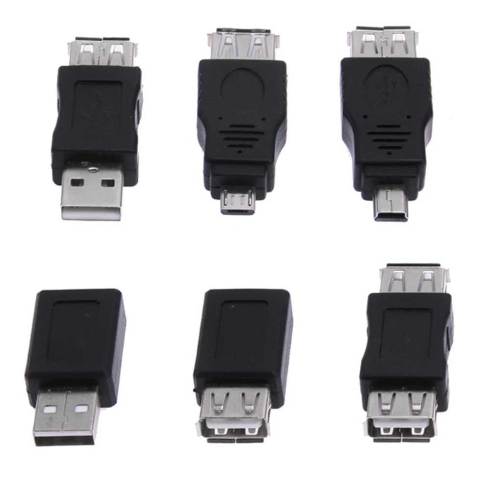 10 шт. 12 шт. OTG 5pin F/M Mini Changer адаптер конвертер USB мужчин и женщин Micro USB адаптер USB 2,0 гаджеты телефон конвертер