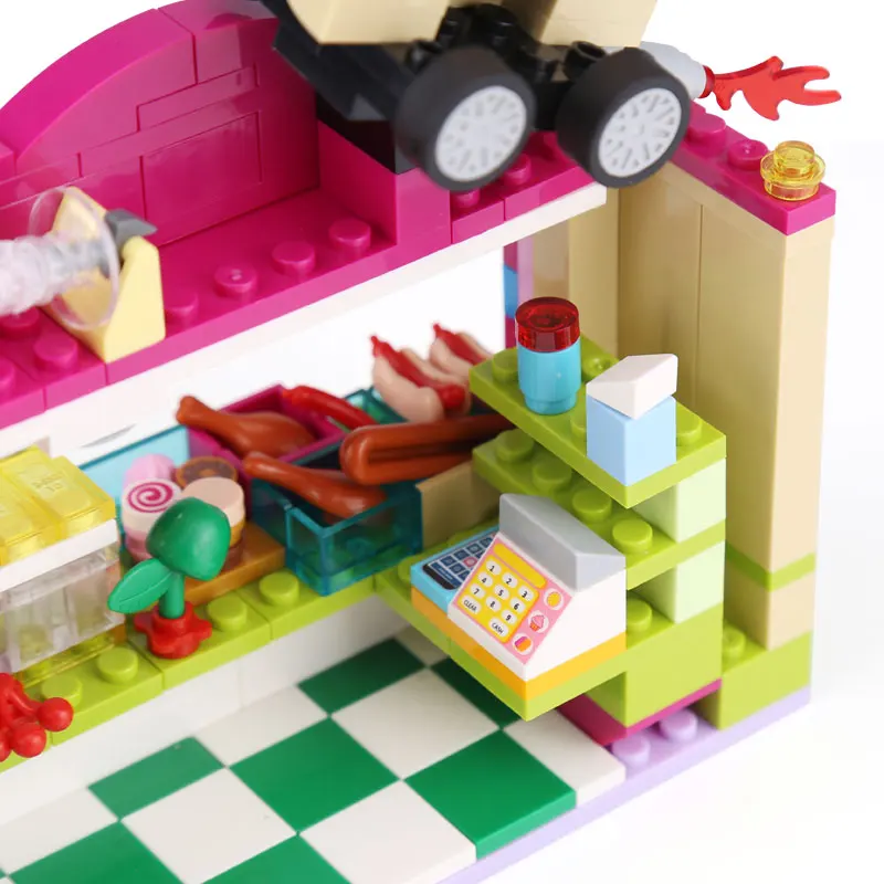 

New Girls Friend Series 12012 The School Convenience Store Set Building Blocks Bricks New Kid Toys Christmas Gifts