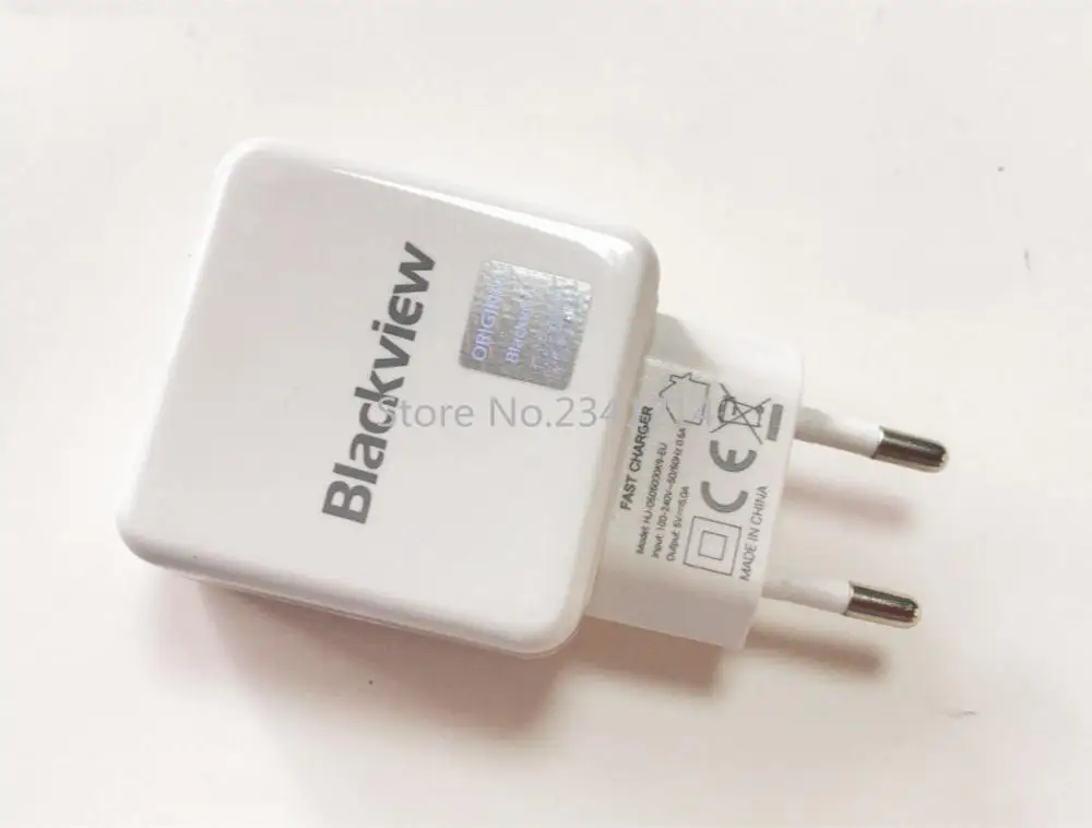 Only Adapter Новинка, адаптер питания USB Blackview P10000 Pro, 5 В/5 А, быстрое зарядное устройство, штепсельная вилка европейского стандарта, импульсный источник питания для путешествий+ usb-кабель, линия передачи данных - Тип штекера: Only Adapter
