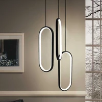 blackwhite color modern led pendant lights for living room dining room acrylic aluminum body kitchen pendant lamp free shipping