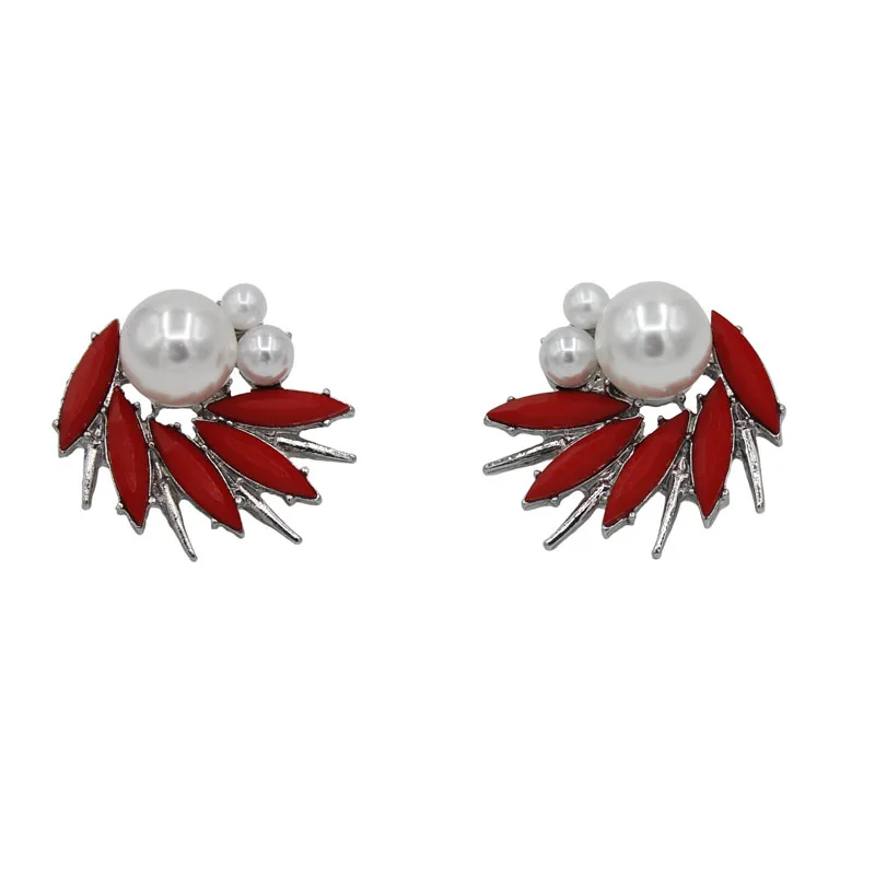 8 colors High quality Wholesale New statement simulated earring fashion Shiny crystal stud Earrings for women jewelry gift | Украшения и