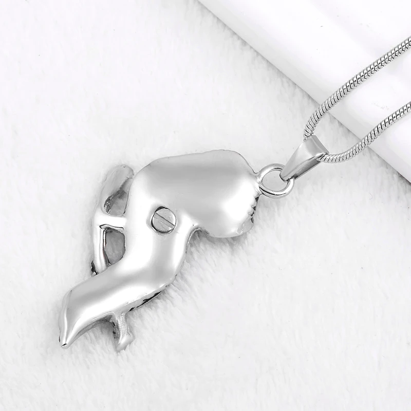 Ijd9757 кулон кремационной урны ожерелье тень черное животное урна памятный сувенир