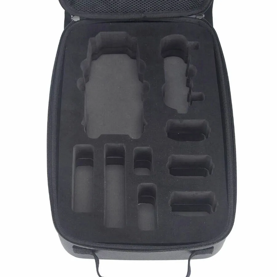 Из искусственной кожи Черный углерода цвет внутри EVA батарея/Аксессуары Рюкзак