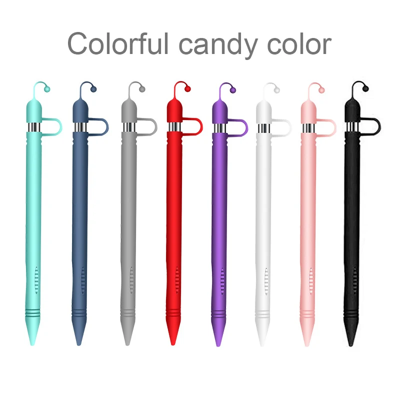 Мягкий силиконовый чехол для Apple Pencil iPad Tip Cover Holder Tablet Touch Pen Stylus 360 полной защиты