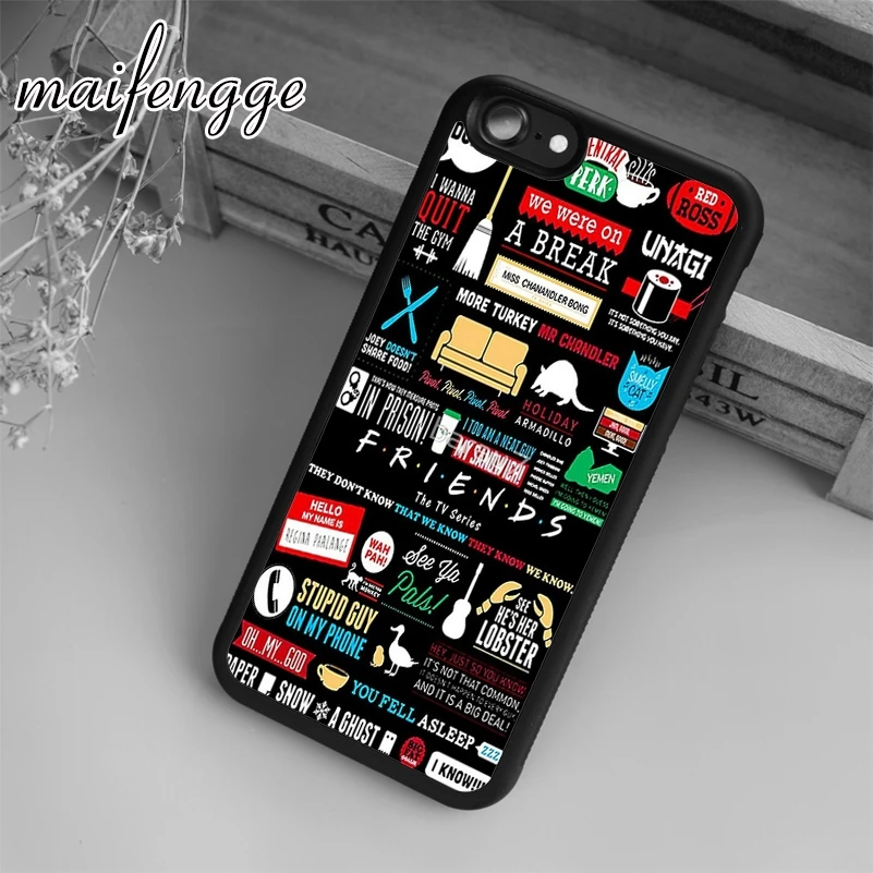Винтажный чехол maifengge Friends TV Series 90s Sitcom для iPhone 11 12 Pro X XR XS MAX 5 6 7 8 Plus samsung s7 s8 s9 s10|case for
