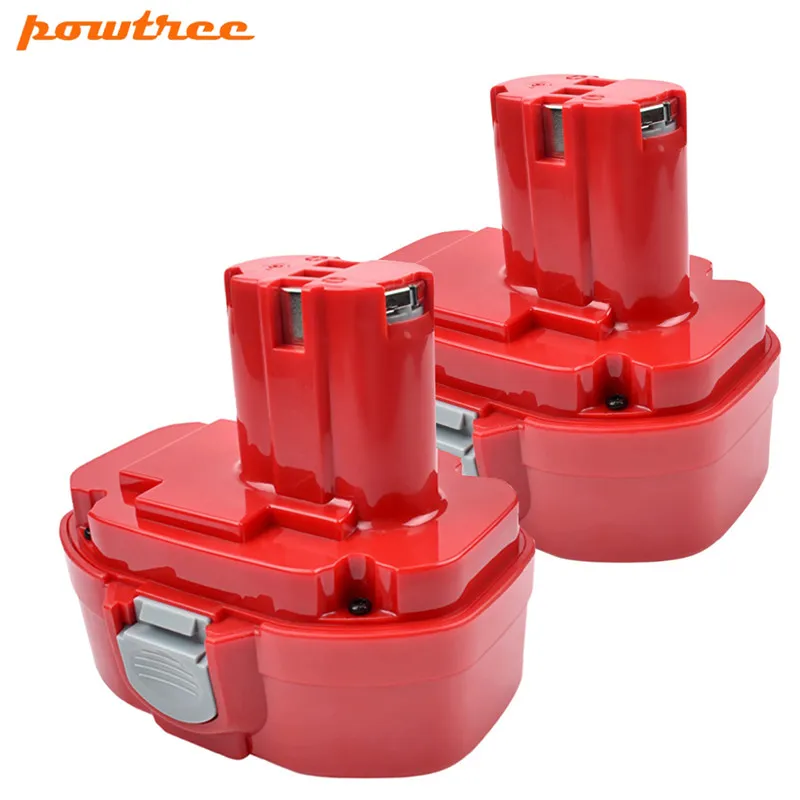 Two Pack Powtree 18V 3000 мА/ч, 1822 сменный никель-металлогидридный аккумулятор Батарея для Makita 1822 1823 1834 1835 192827-3 192829-9 193159-1 193140-2 - Цвет: Two Pack
