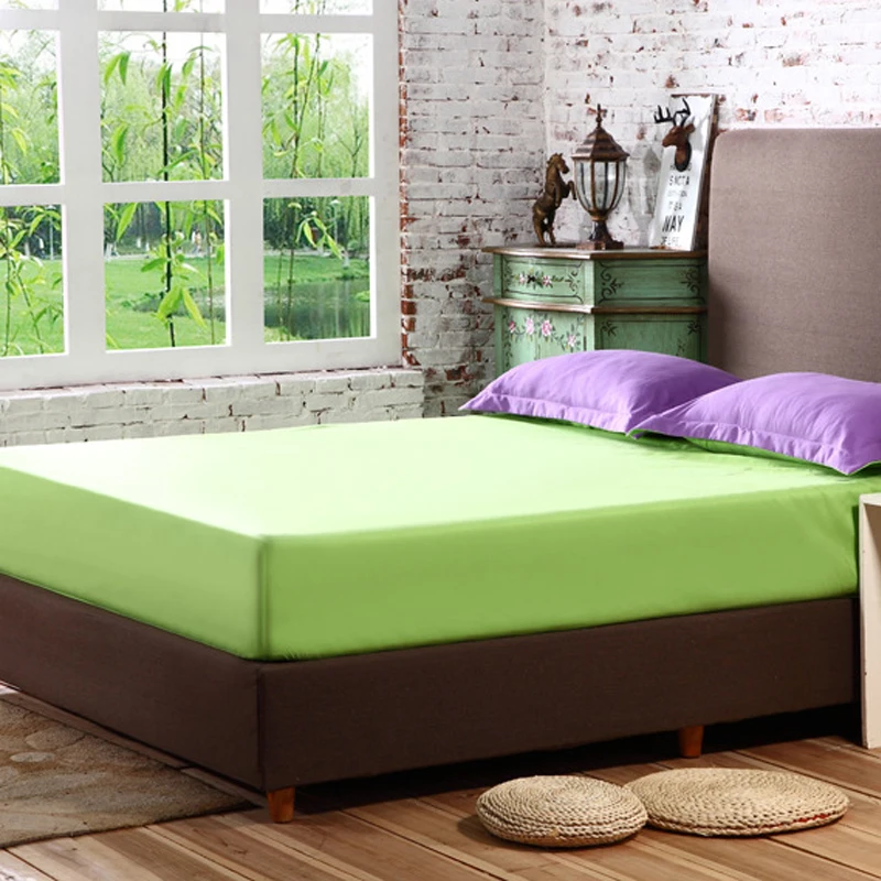 7 цветов 2 размера простыня покрывало чистый хлопок сатин кровать фланелет