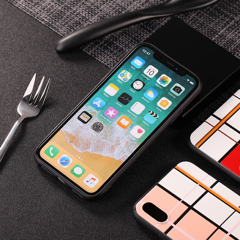Британский стиль Серия funda TPU чехол для iphone 6 7 8 плюс X телефона хорошее качество
