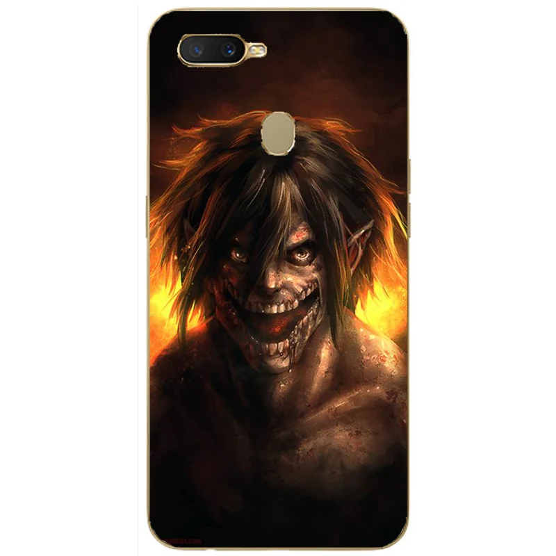 Чехол с рисунком из мультфильма атака на Титанов для Oppo Realme C1 C2 C3 U1 2 3 5 5i 5s 6 6i X XT X2 X50