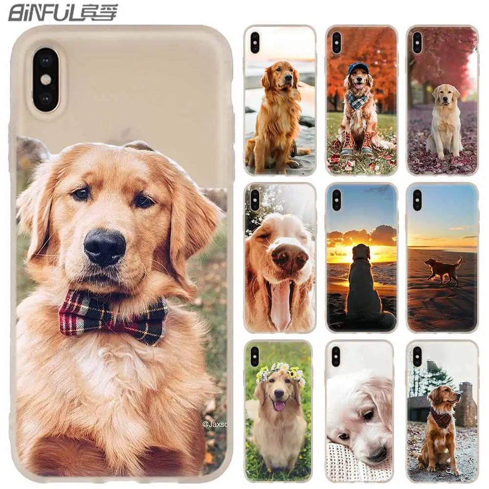 Силиконовый мягкий чехол для iPhone 11 12 Pro X XS Max XR iphone 8 7 6 Plus 5 фото Лабрадор ретривер