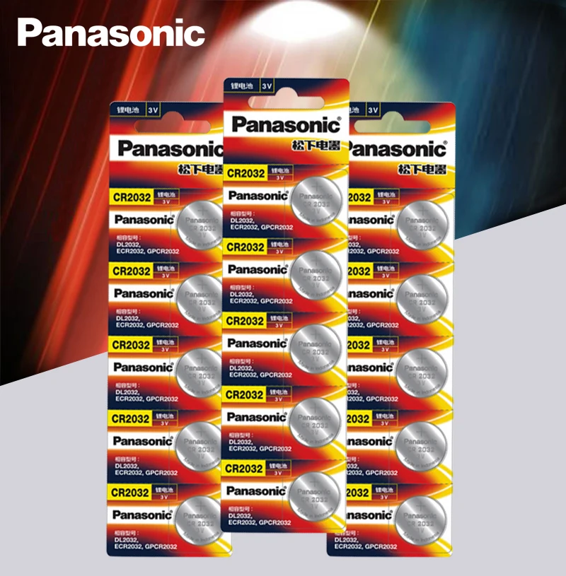 15 шт./лот Panasonic cr 2032 кнопочные батареи 3 В литиевая батарея для часов с пультом дистанционного управления калькулятор cr2032