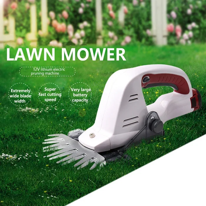 Lawn Mower Hephaestus 12 в 2000 мАч беспроводной электрический триммер для живой изгороди секаторы газонокосилки электрический триммер для травы садовые инструменты - Цвет: Lawn Mower