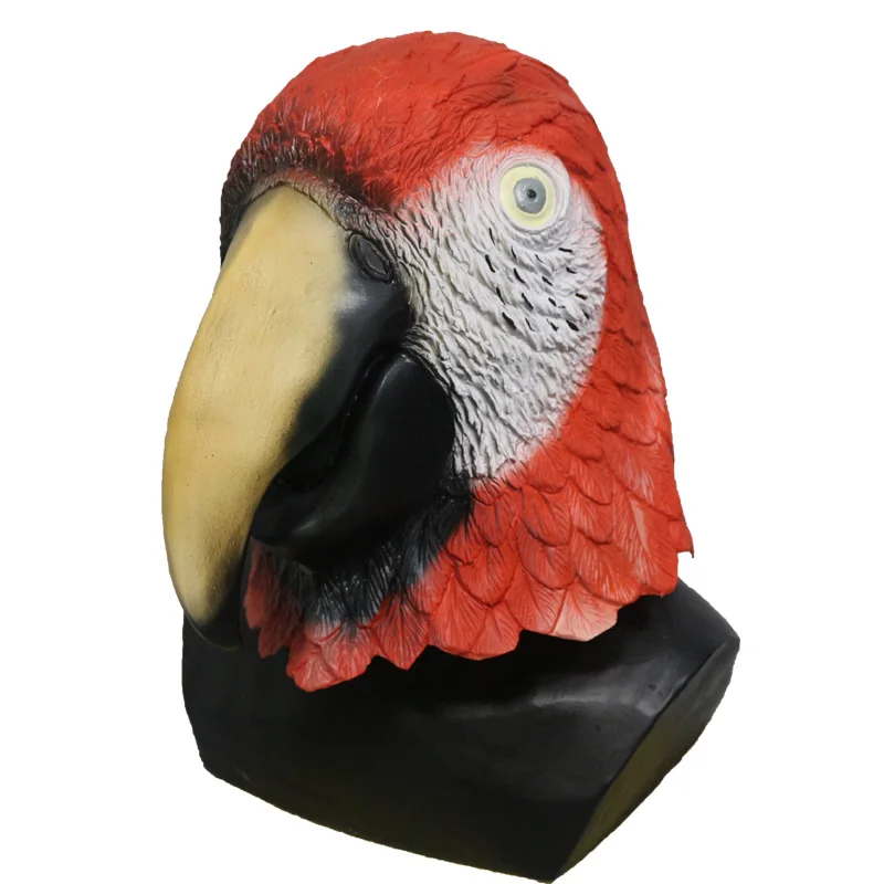 

2018 Realistic 3D Movie Vivid Top Sales Parrot Amazing Animal Mask Latex For Halloween Party Decoration