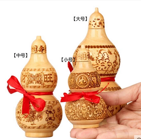 SCY 331+++Natural wood hyacinth ornaments Zhaocai gourd | Дом и сад