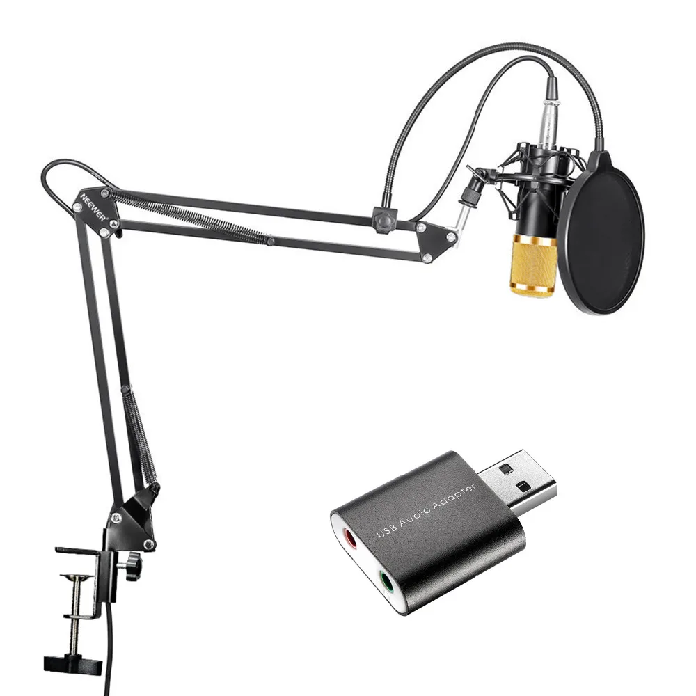Neewer для студии вещания записывающий конденсаторный микрофон + регулируемая