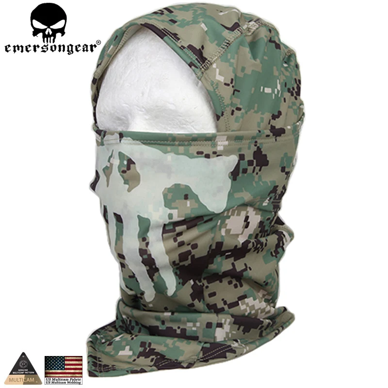 

Emersongear Ghost Multi-Functional Hood Luminous Mask Scarf Military Breathable Tactical Camouflage Mesh EM6634