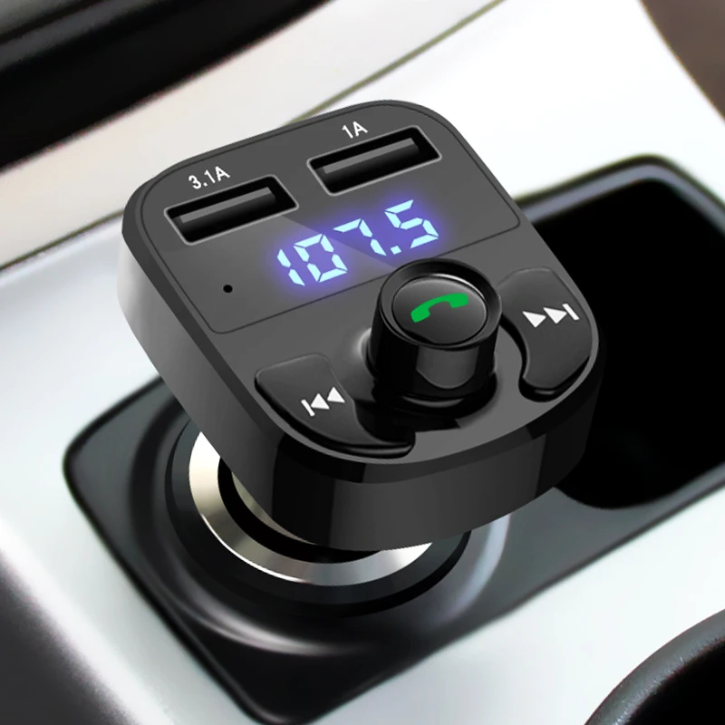 HY82 автомобильный Bluetooth Hands Free Автомобильный MP3 музыкальный плейерфм передатчик 5V