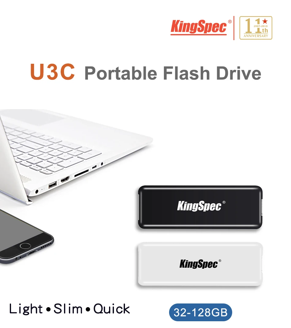 KingSpec 32GB флеш-накопитель USB 3,0 type C USB 3,0 64GB 128GB микро-флеш-накопитель USB флэш-диск карта памяти для смартфона