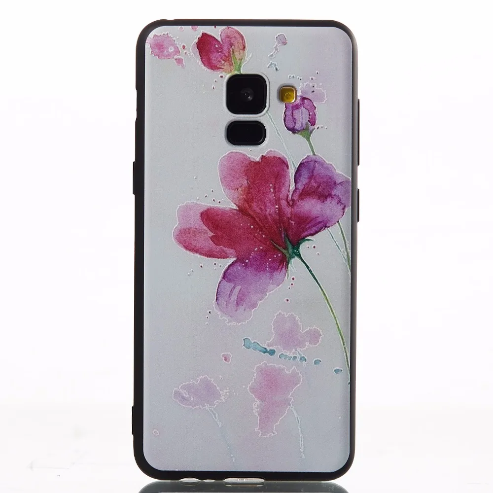 Задняя крышка для samsung J6 2018 J4 чехол 3D защитный кожух телефона мягкий силиконовый