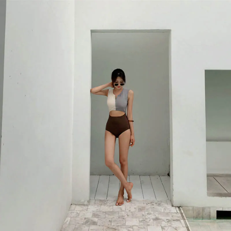 Новый стиль винтажный контрастный цвет консервативный Размер Грудь молния жилет