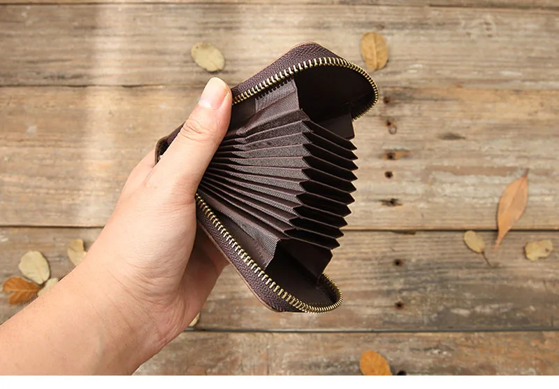 AETOO Мужская короткая сумка для карт крокодиловый банк держатель для кредитных карт наборы карт мульти-карты большой емкости изменить кожаный бумажник