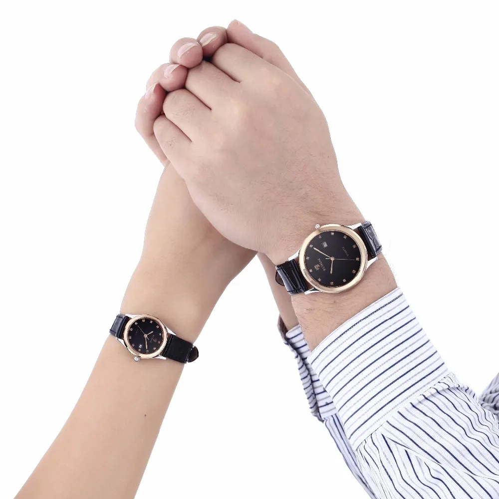 2018 RUIMAS Топ Элитный бренд Классические кварцевые Для мужчин часы кожаный ремешок